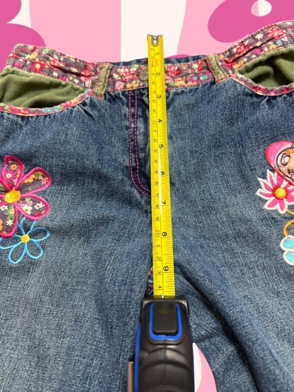 Vintage 2006 Powerpuff Girls Matching Set Girls 10 Jeans 8 Top Y2K Rare Grail - Picture 10 of 16